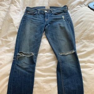 Hudson Ripped Skinny Jeans Size 25